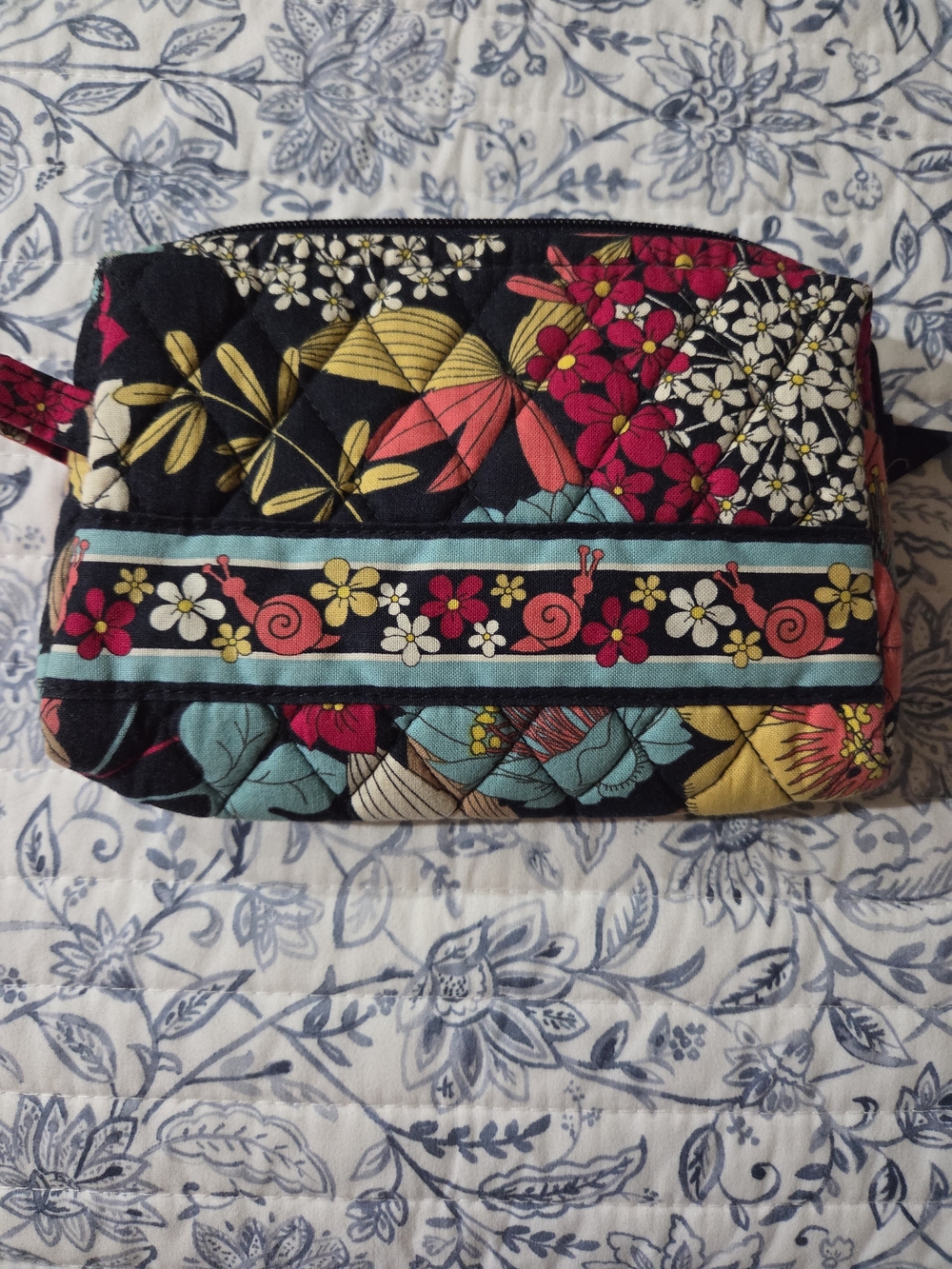 Vera Bradley Quilted Floral Travel Pouch